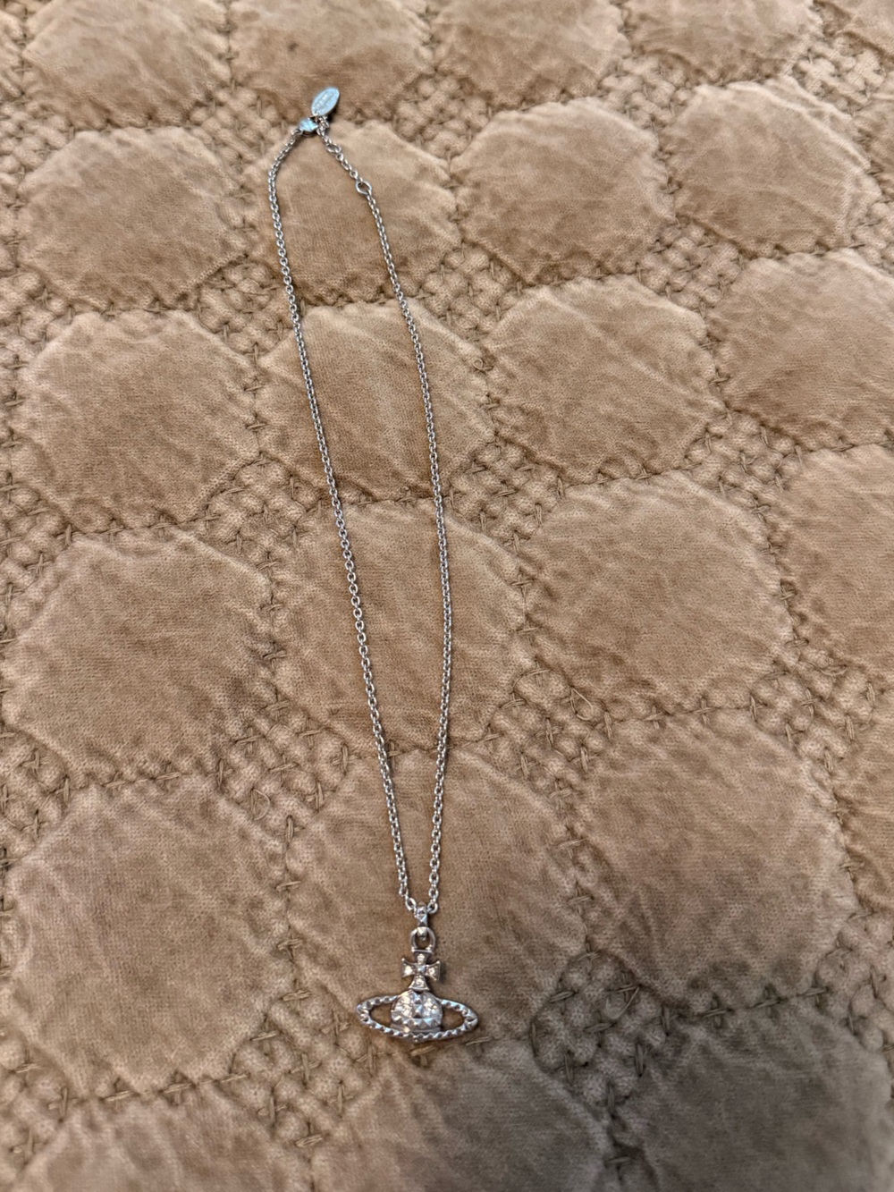 Vivienne Westwood Silver Orb Pendant Double-Layer Necklace